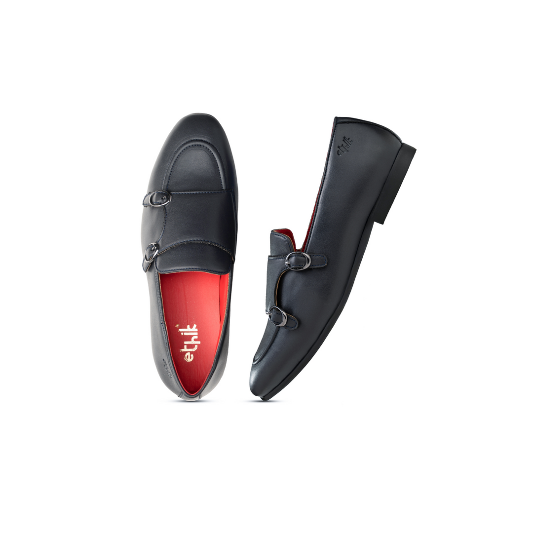 Monk Icon Cool Grey  Double Monk Loafer