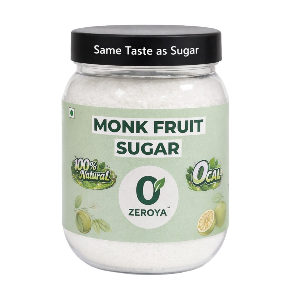 Zeroya Monk Fruit Sugar – Zero Calorie Natural Sugar Substitute (Diabetic Friendly)