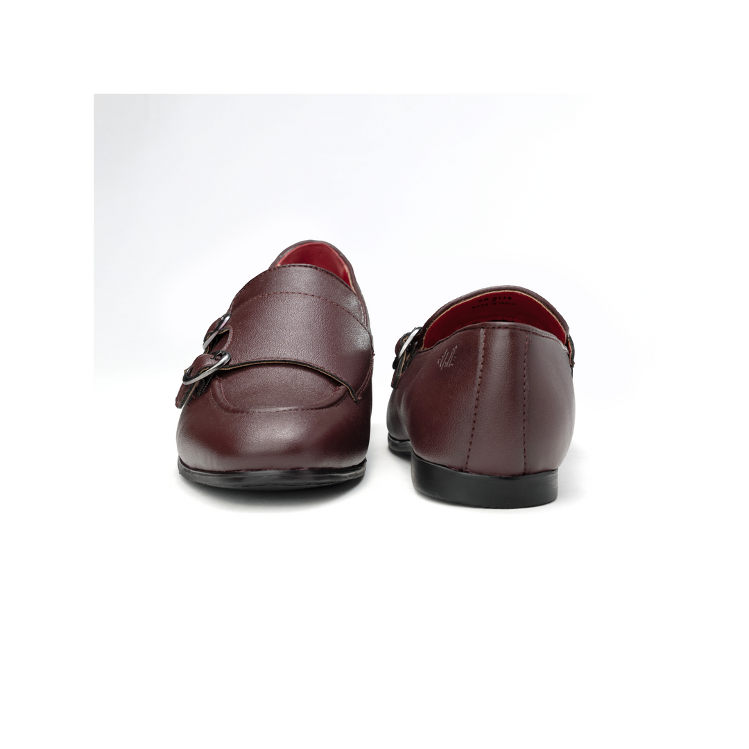 Monk Icon Deep Bordeaux  Double Monk Loafer