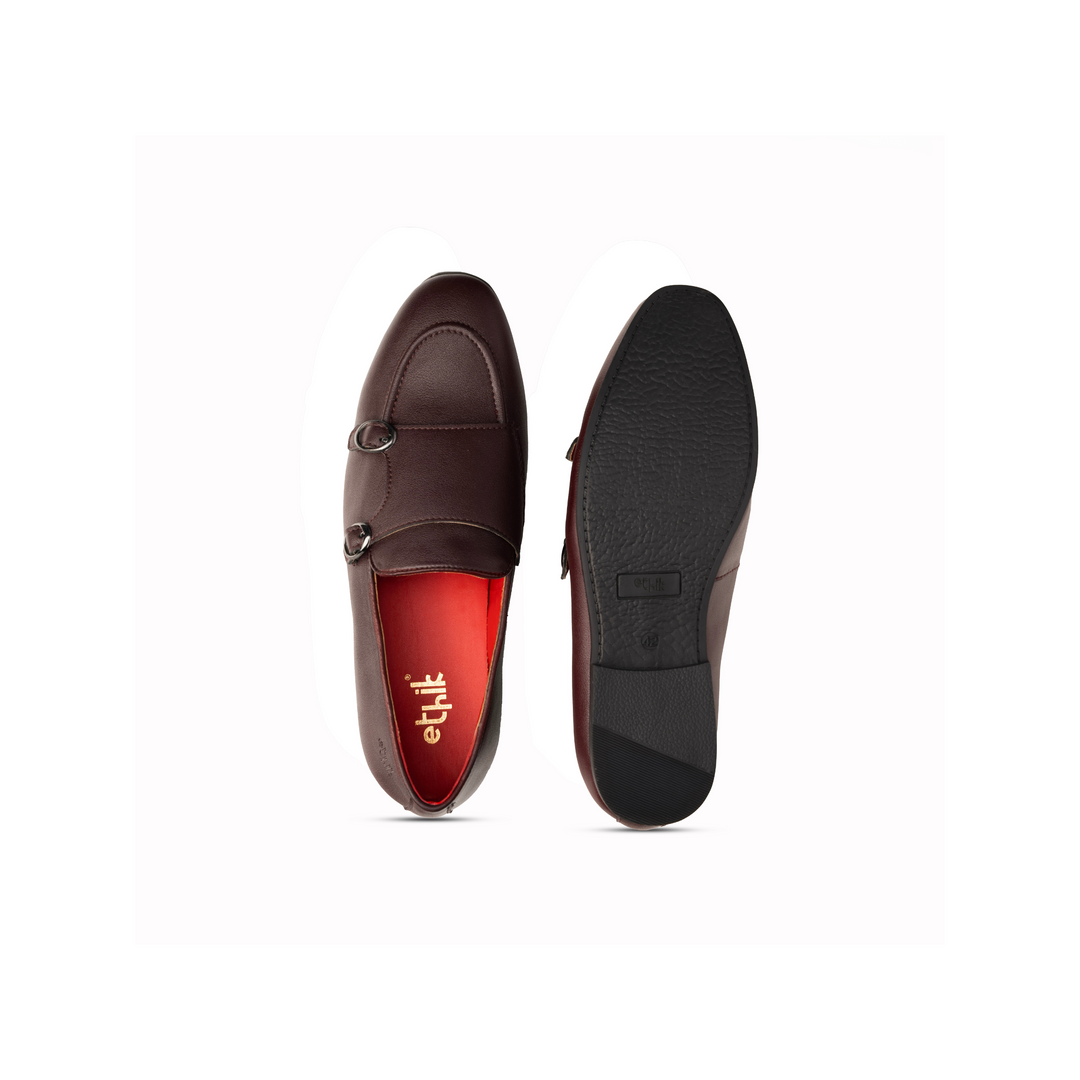 Monk Icon Deep Bordeaux  Double Monk Loafer