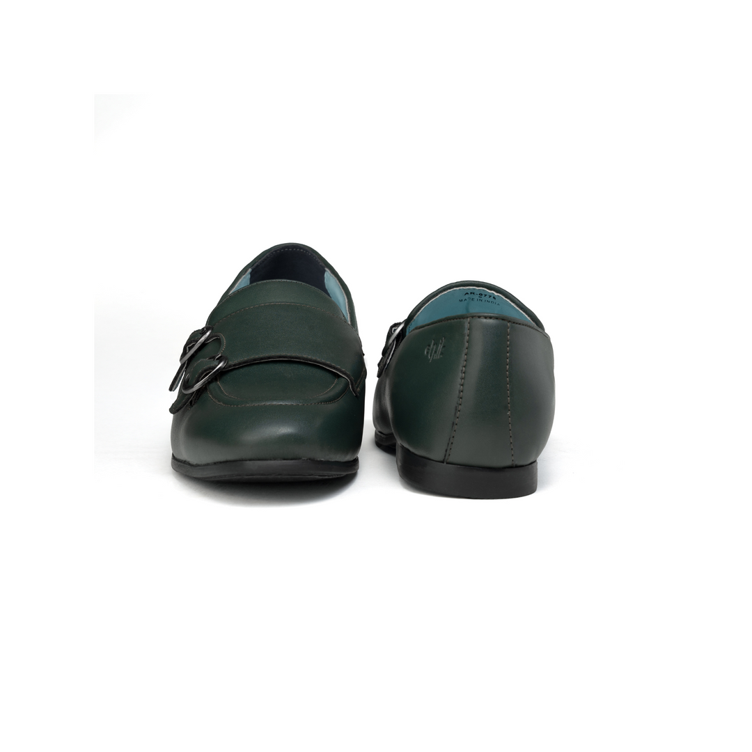 Monk Icon Forest Green  Double Monk  Loafer