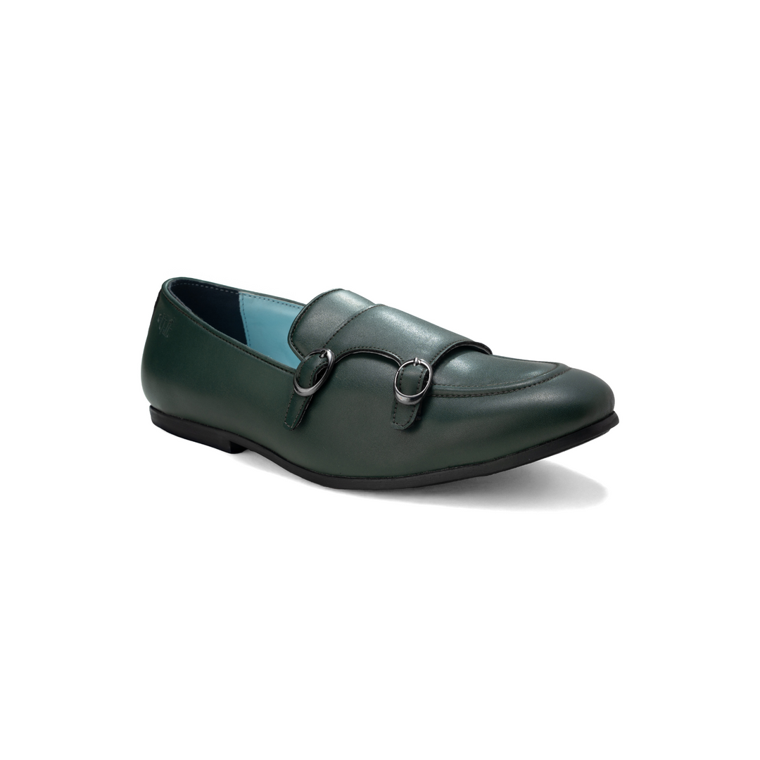 Monk Icon Forest Green  Double Monk  Loafer