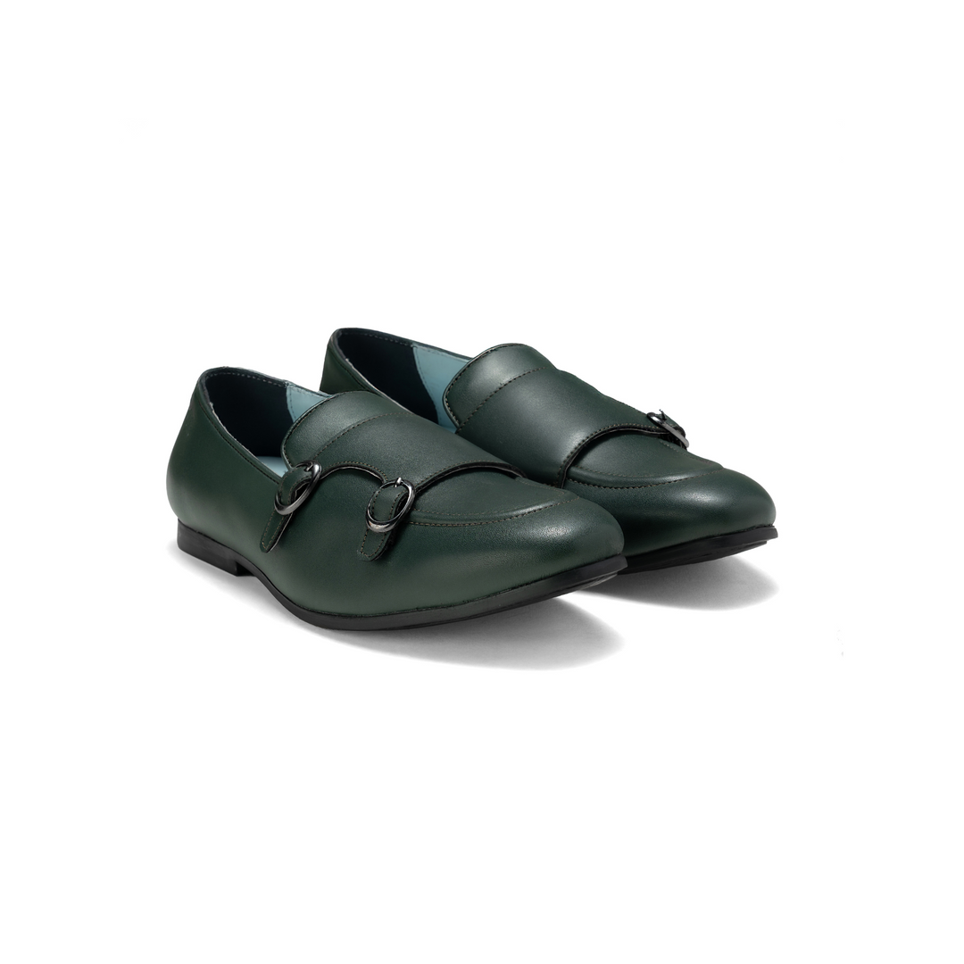 Monk Icon Forest Green  Double Monk  Loafer