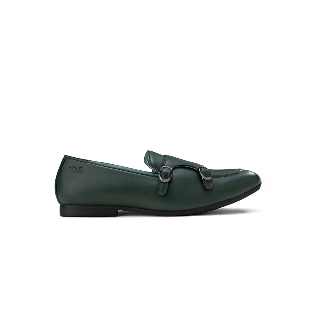 Monk Icon Forest Green  Double Monk  Loafer