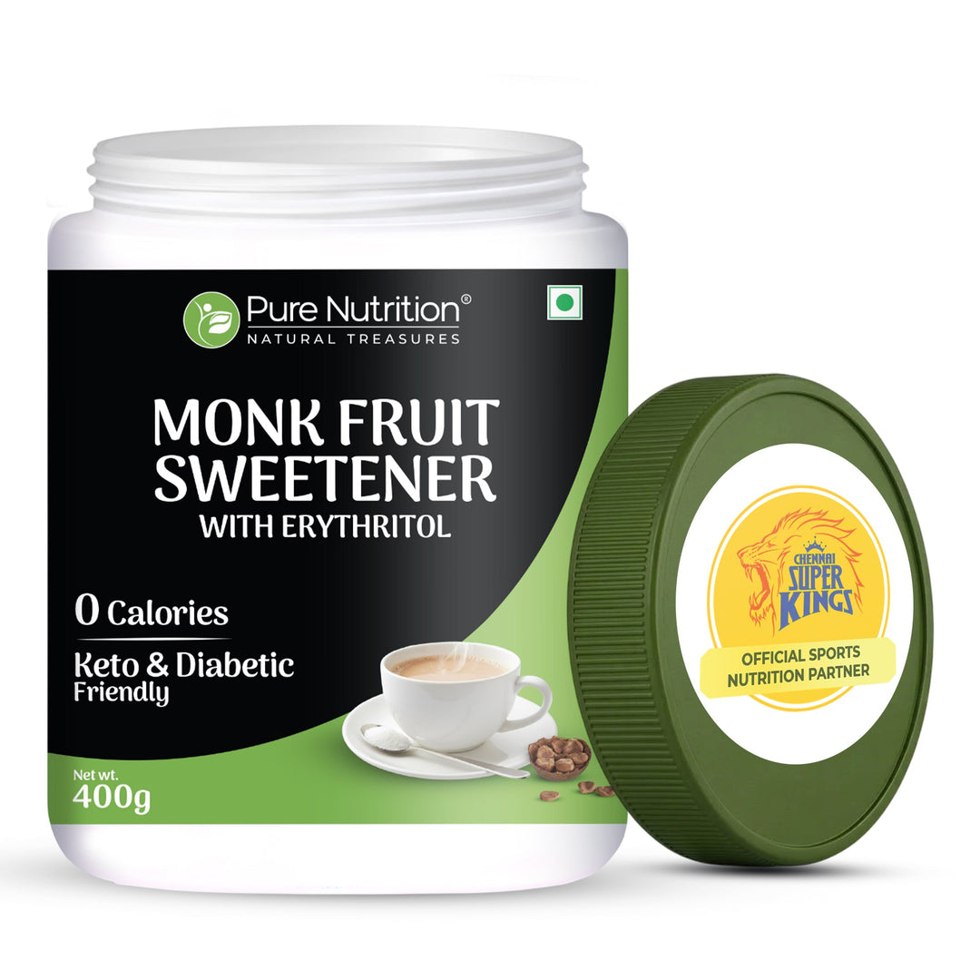 Monk Fruit Sweetener with Erythritol  400g | Zero Calorie, Keto-Friendly
