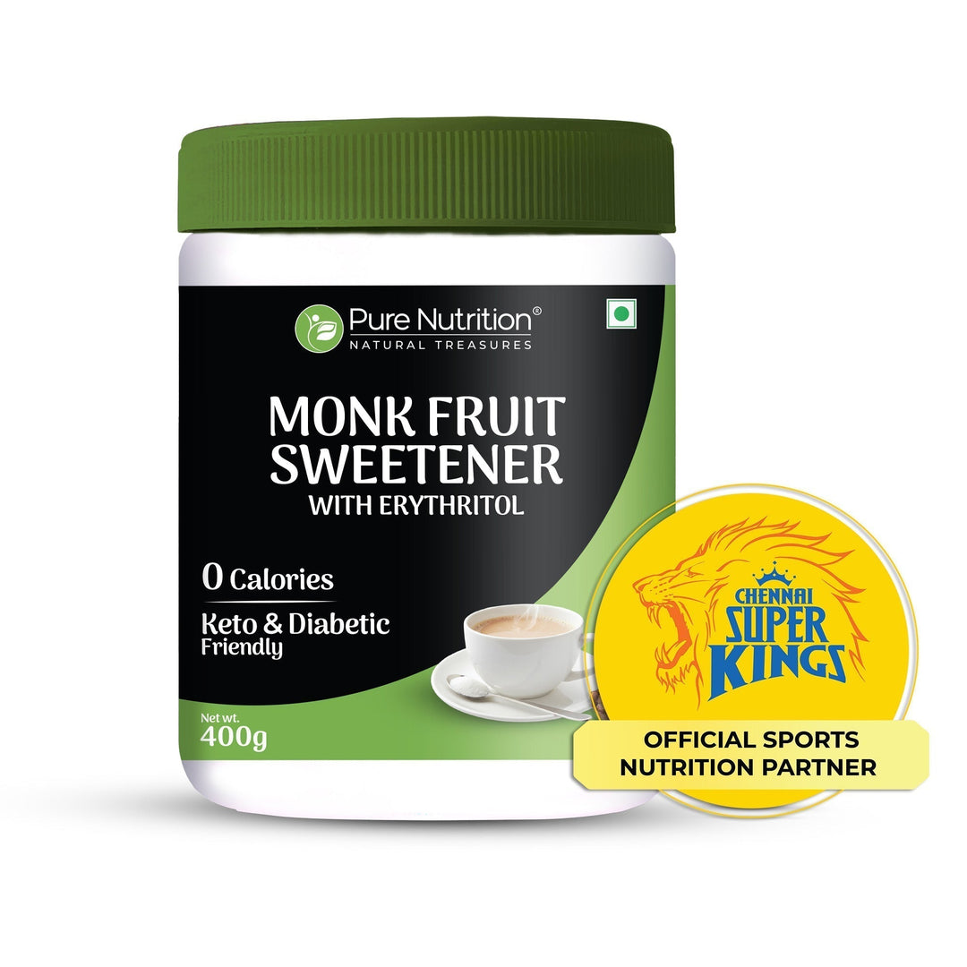 Monk Fruit Sweetener with Erythritol  400g | Zero Calorie, Keto-Friendly