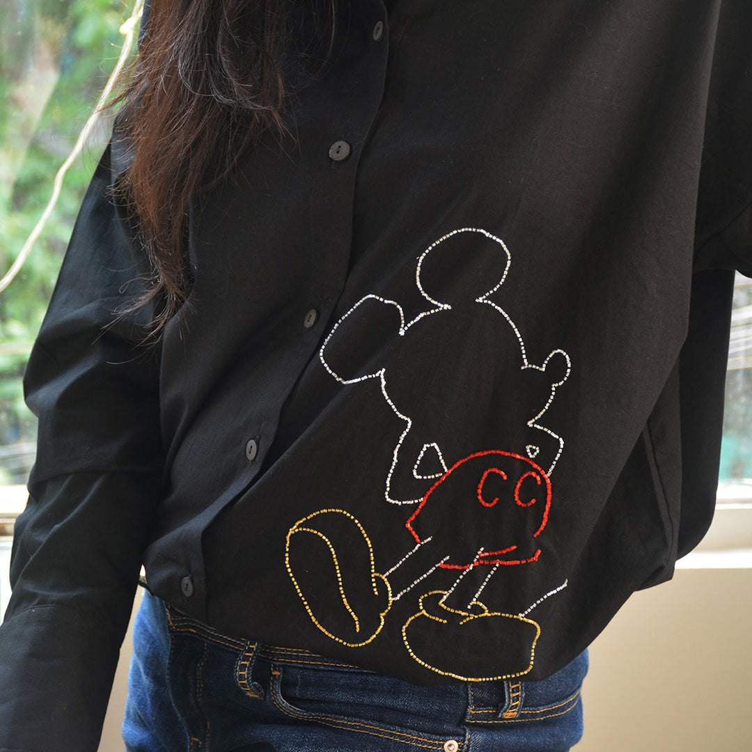 Mouse Embellished Women&