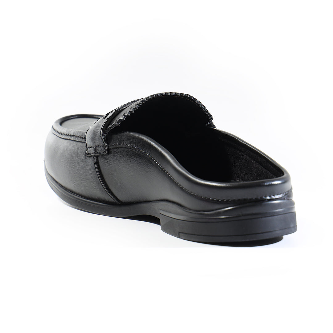 Monkstory Atelier 1930 Penny Loafer Mules – Midnight Black