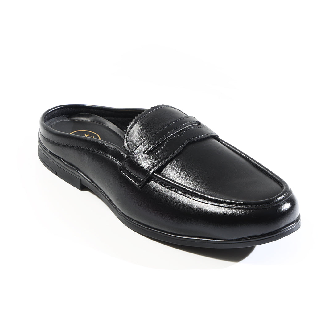 Monkstory Atelier 1930 Penny Loafer Mules – Midnight Black