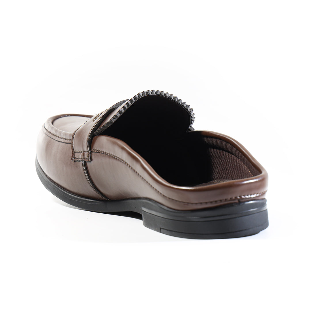 Monkstory Atelier 1930 Penny Loafer Mules – Cognac Brown