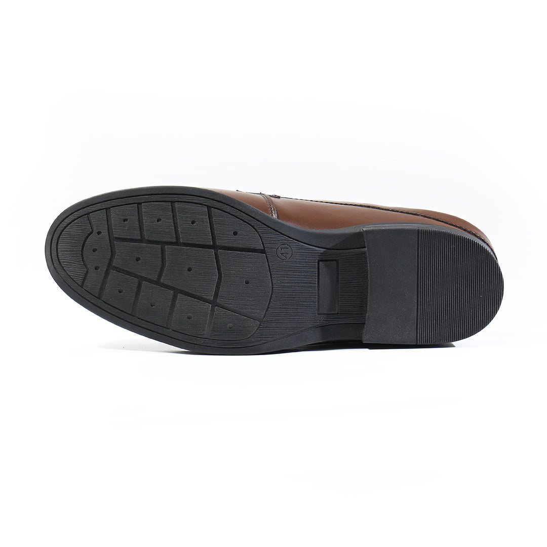 Monkstory Atelier 1930 Penny Loafer Mules – Cognac Brown