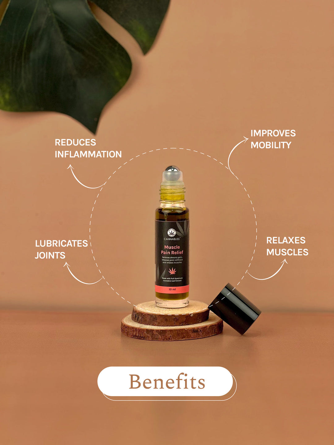 India hemp Organics Cannabliss Muscle Relief Roll On - 10 ML