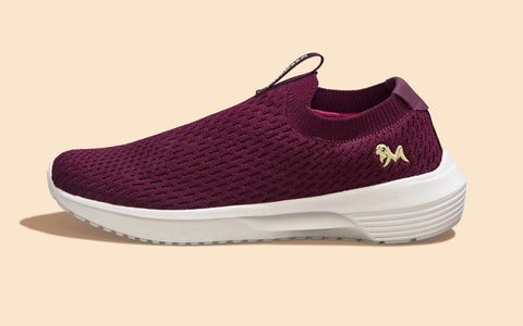Basic Cozies Slip Ons : Maroon