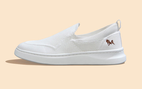 Elevate Slip Ons : White