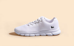 Neeman's Glossy Groove Sneakers : White