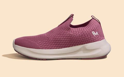 Knit Trainers For Women : Pink