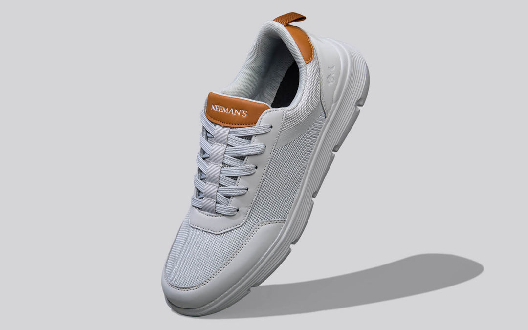 Melange Dress Sneakers : Grey