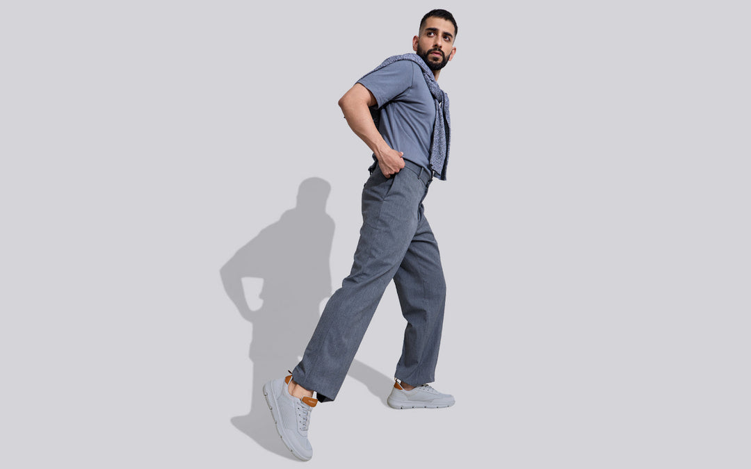 Melange Dress Sneakers : Grey