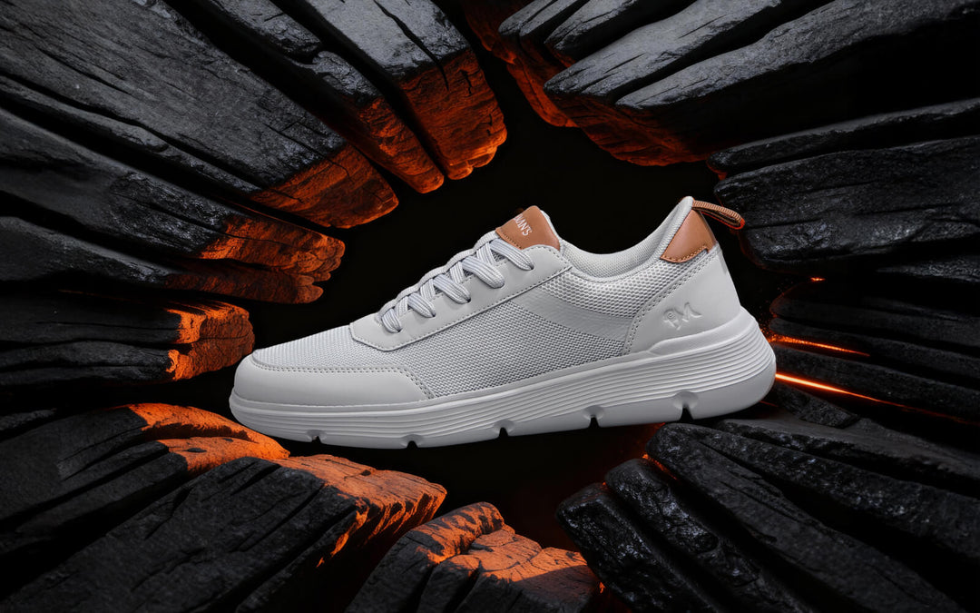 Melange Dress Sneakers : Grey