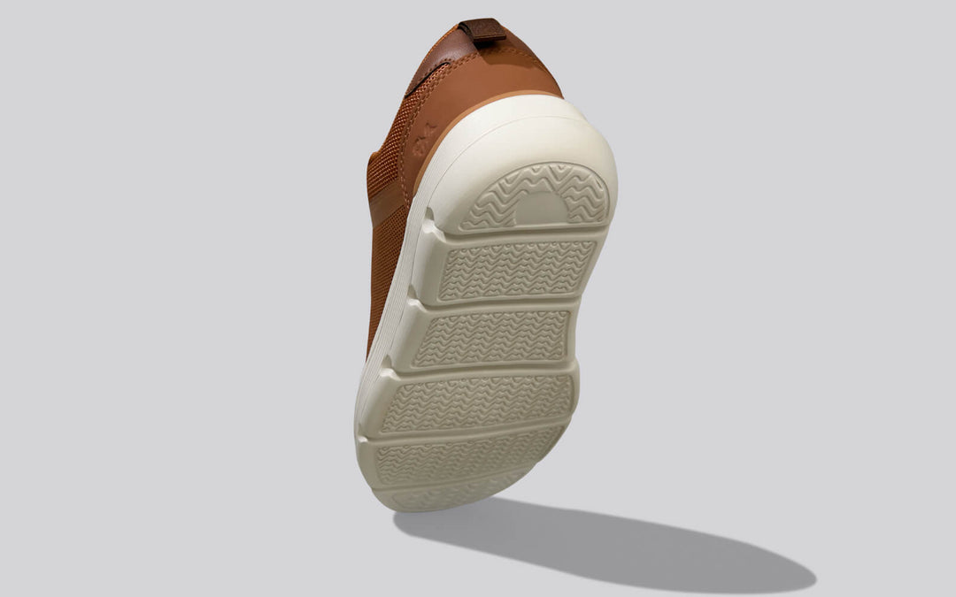 Melange Dress Sneakers : Tan Brown