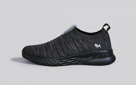 Neeman's Melange Slip Ons : Black