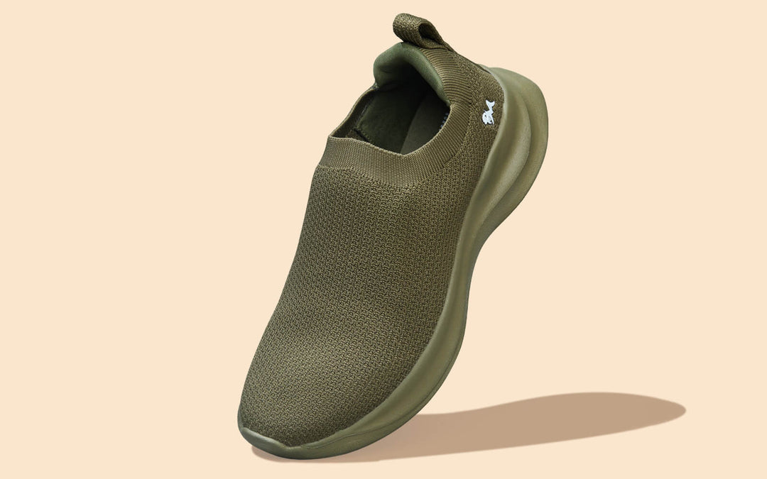 Cloud Flex Slip Ons : Olive