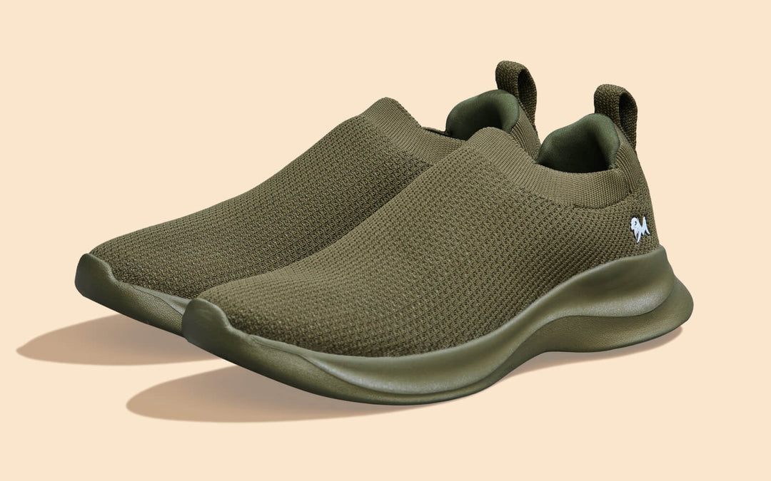Cloud Flex Slip Ons : Olive