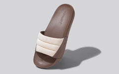 Neeman's Squooshy Slides for Women : Ivory-Brown