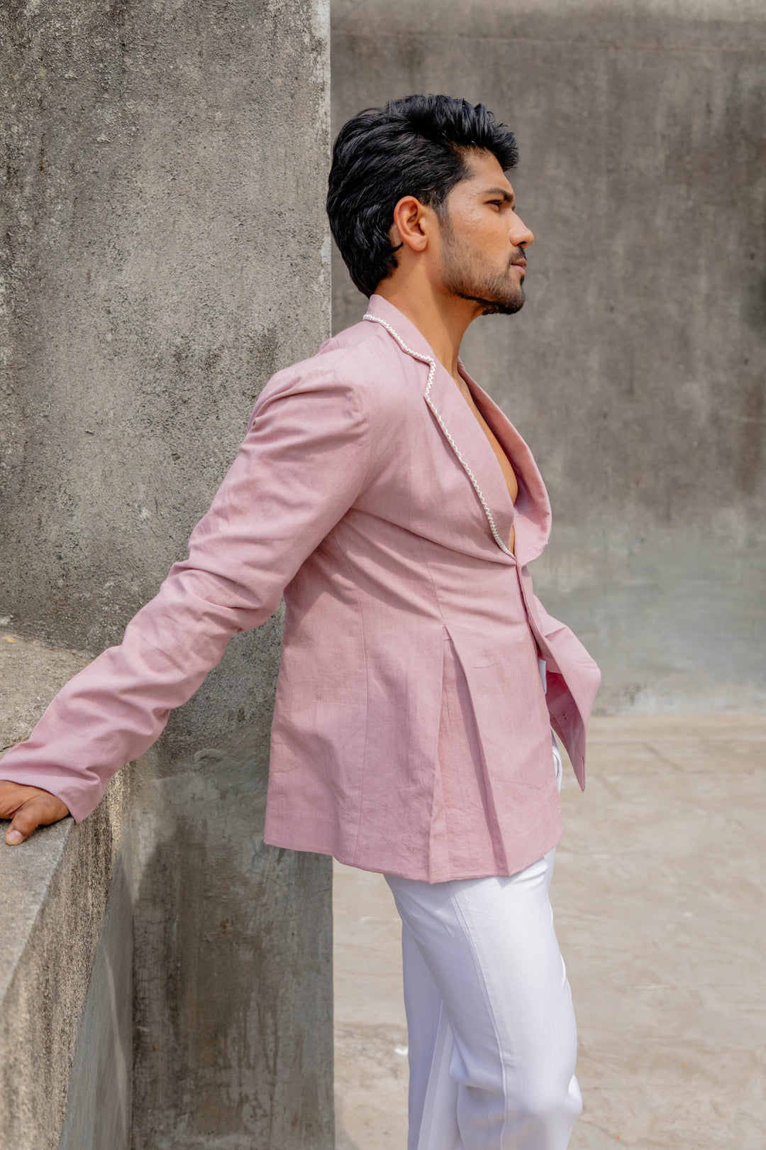 Jhultaru By Deesha Hello Heather Embellished Blazer