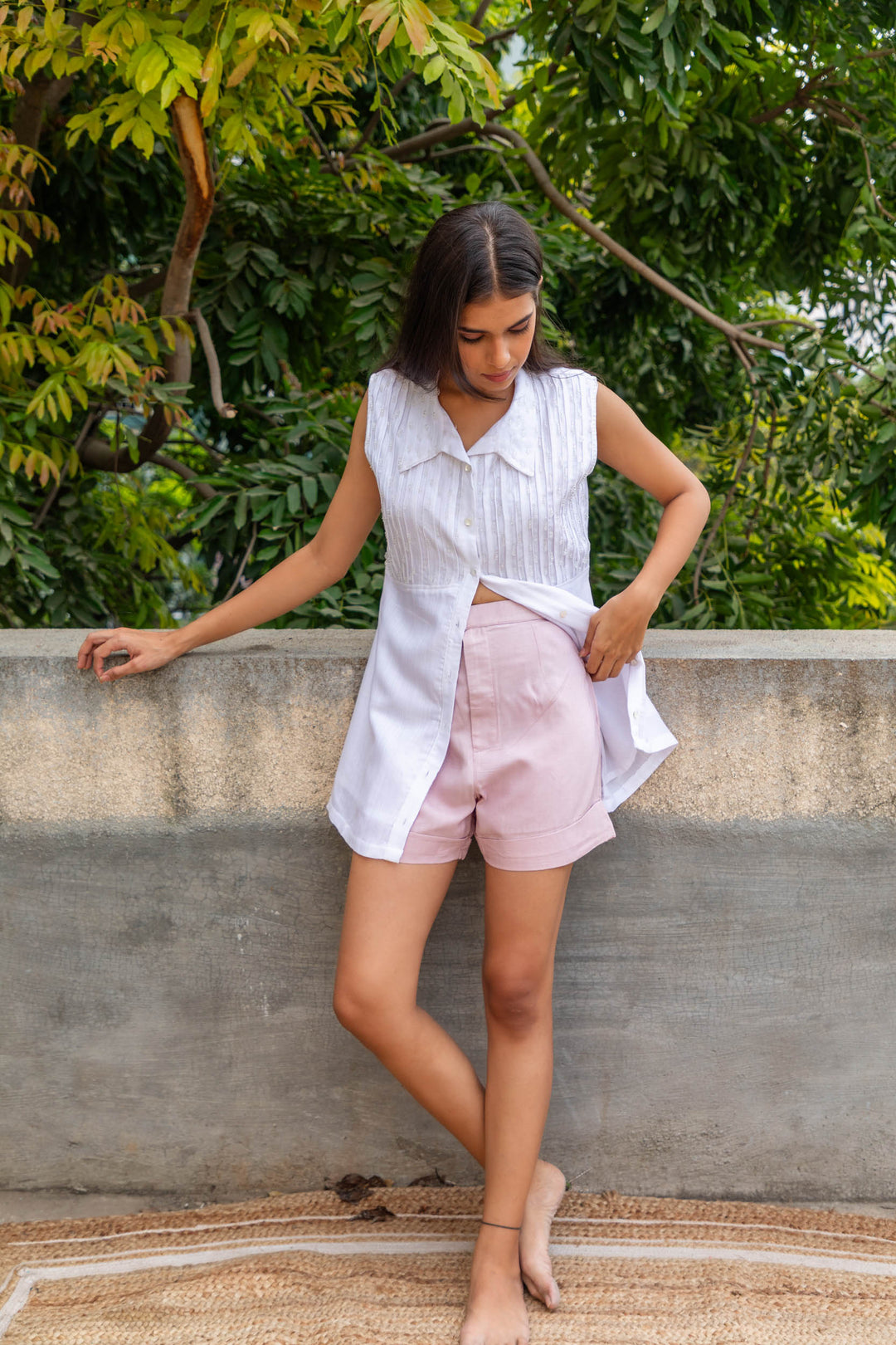 Jhultaru By Deesha Lilac Shorts