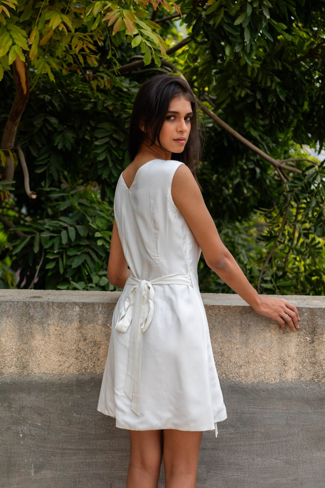 Jhultaru By Deesha The White Wrap Dress