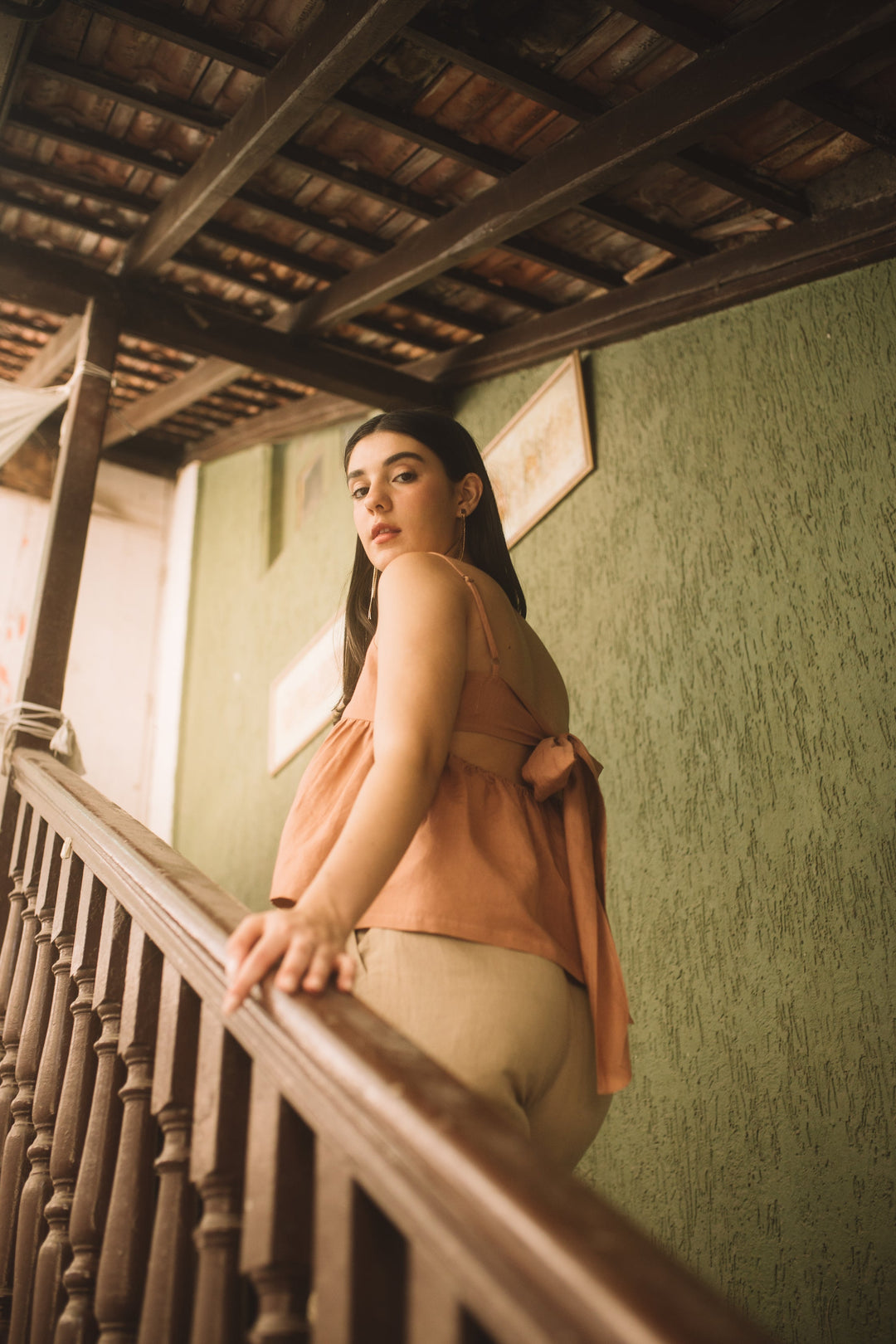 Anushe Pirani The Back Bow Top