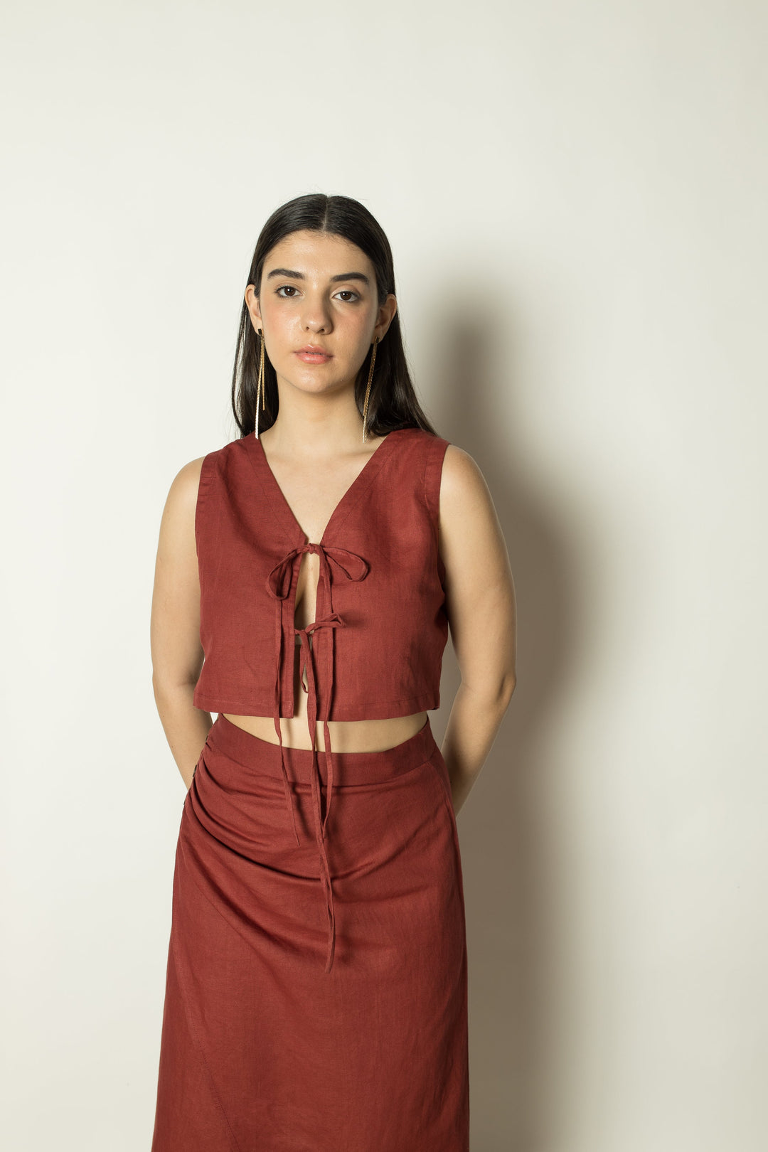 Anushe Pirani Two-Way Crop Top