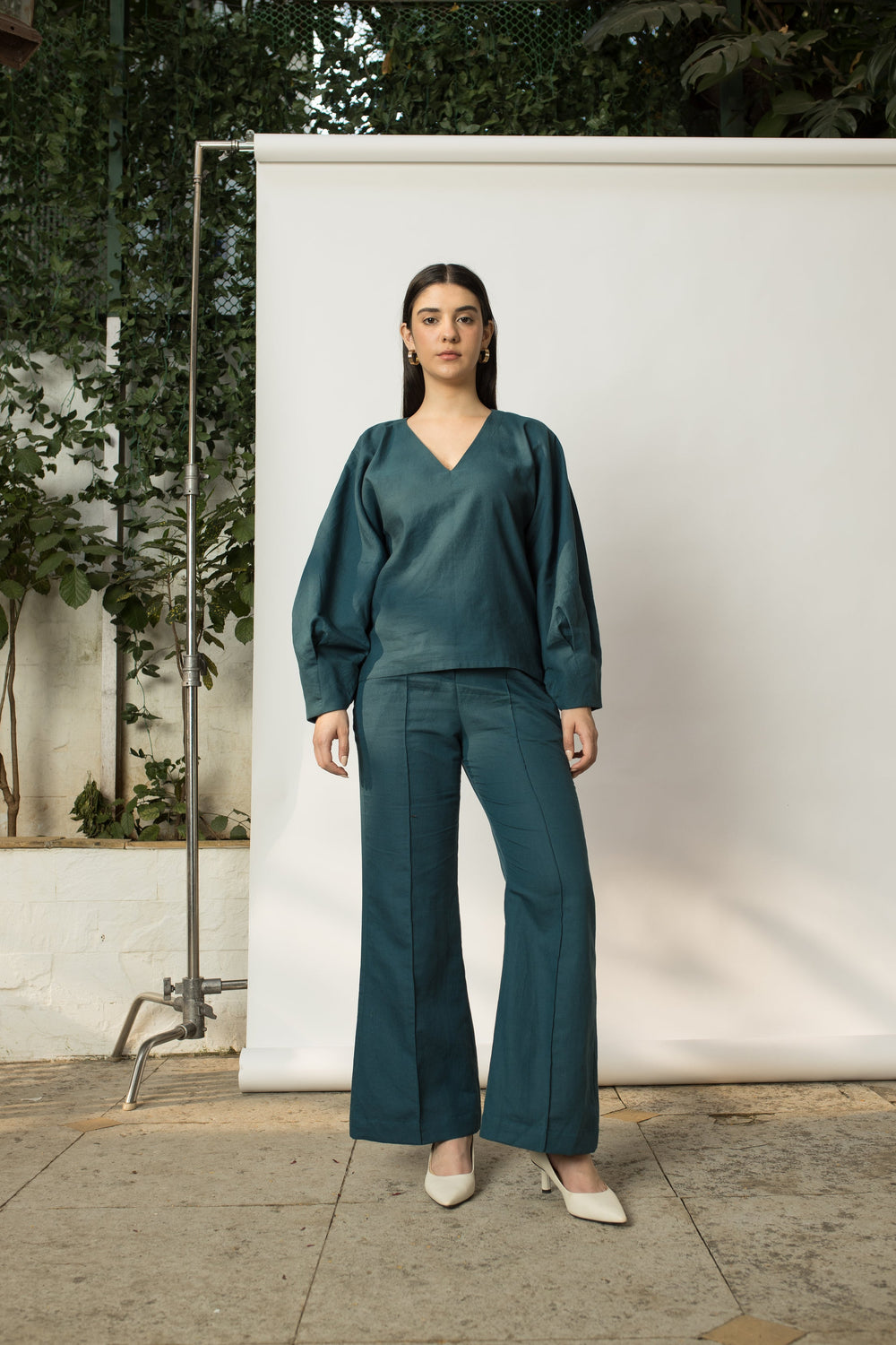 anushé pirani Dramatic Sleeve Blouse