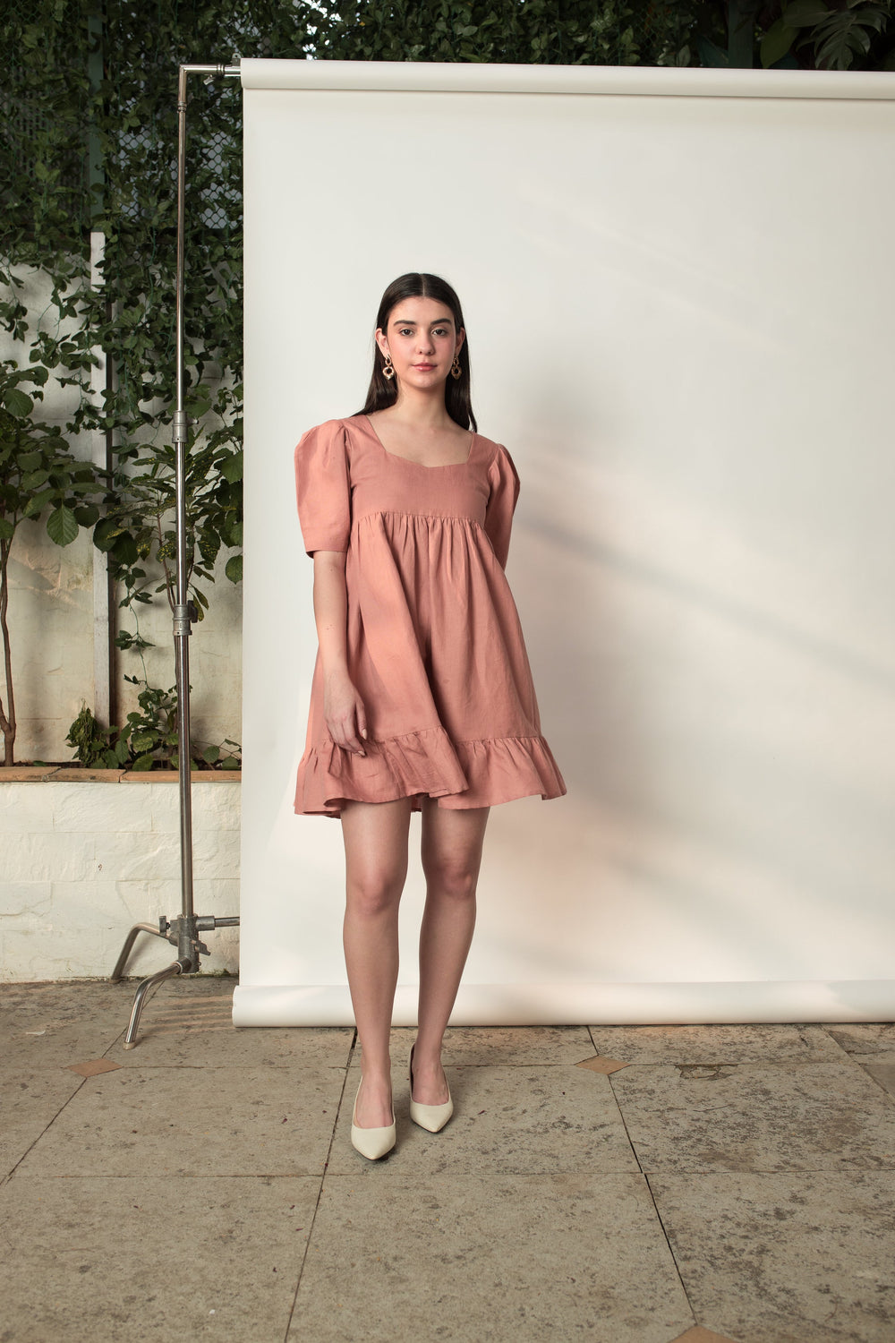 anushé pirani Tiered Mini Dress