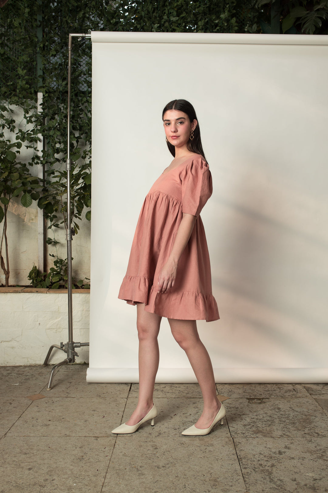 Anushe Pirani Tiered Mini Dress