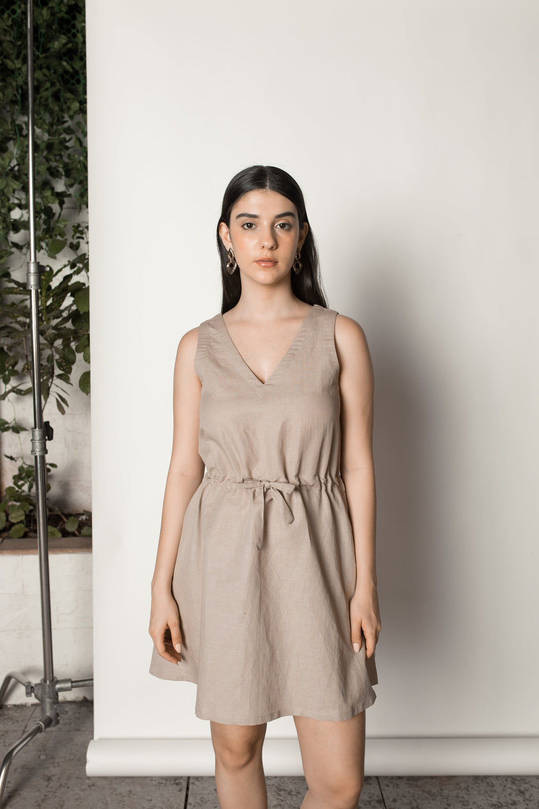 Anushe Pirani Drawstring Waist Sundress