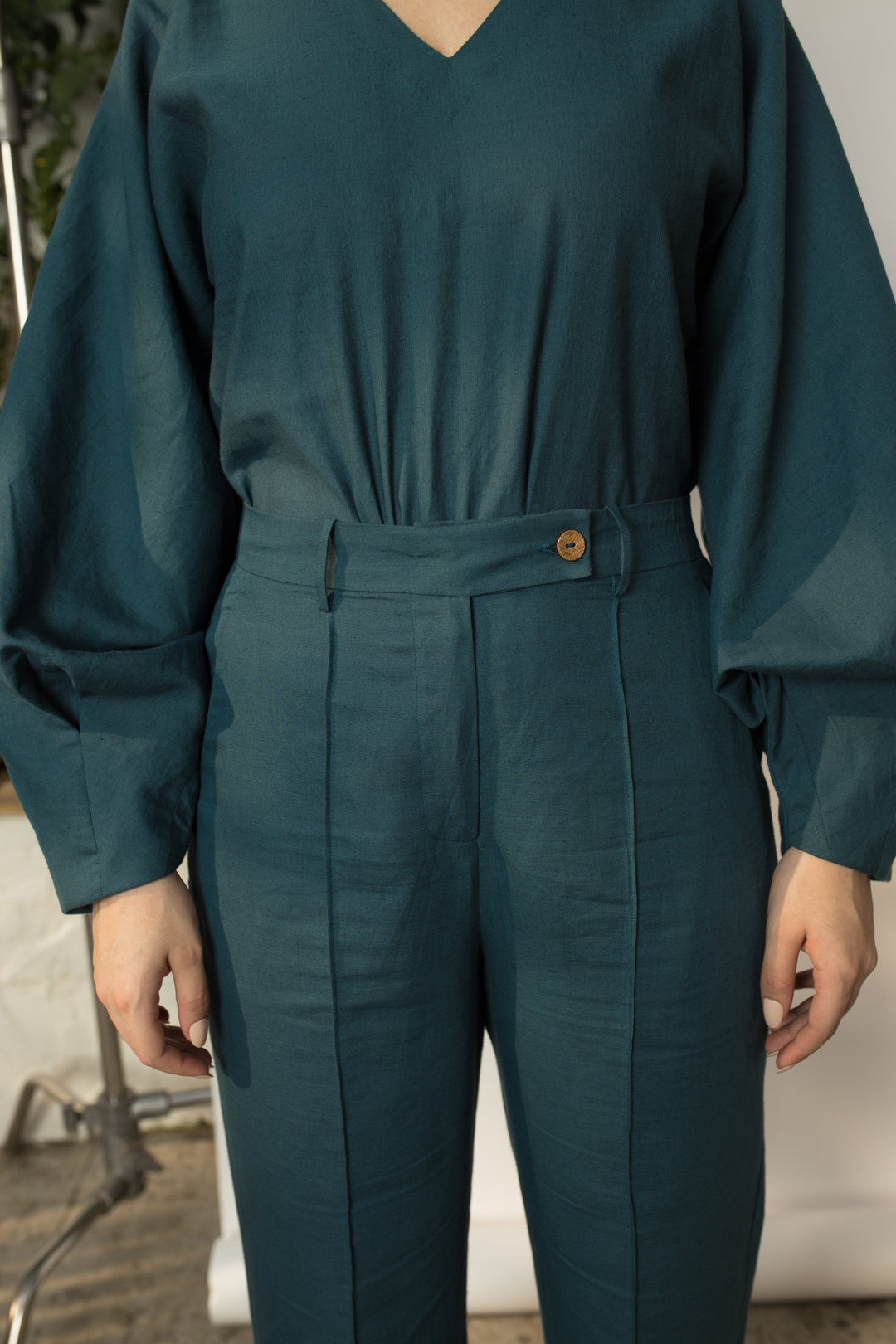 Anushe Pirani Boot-Leg Pants