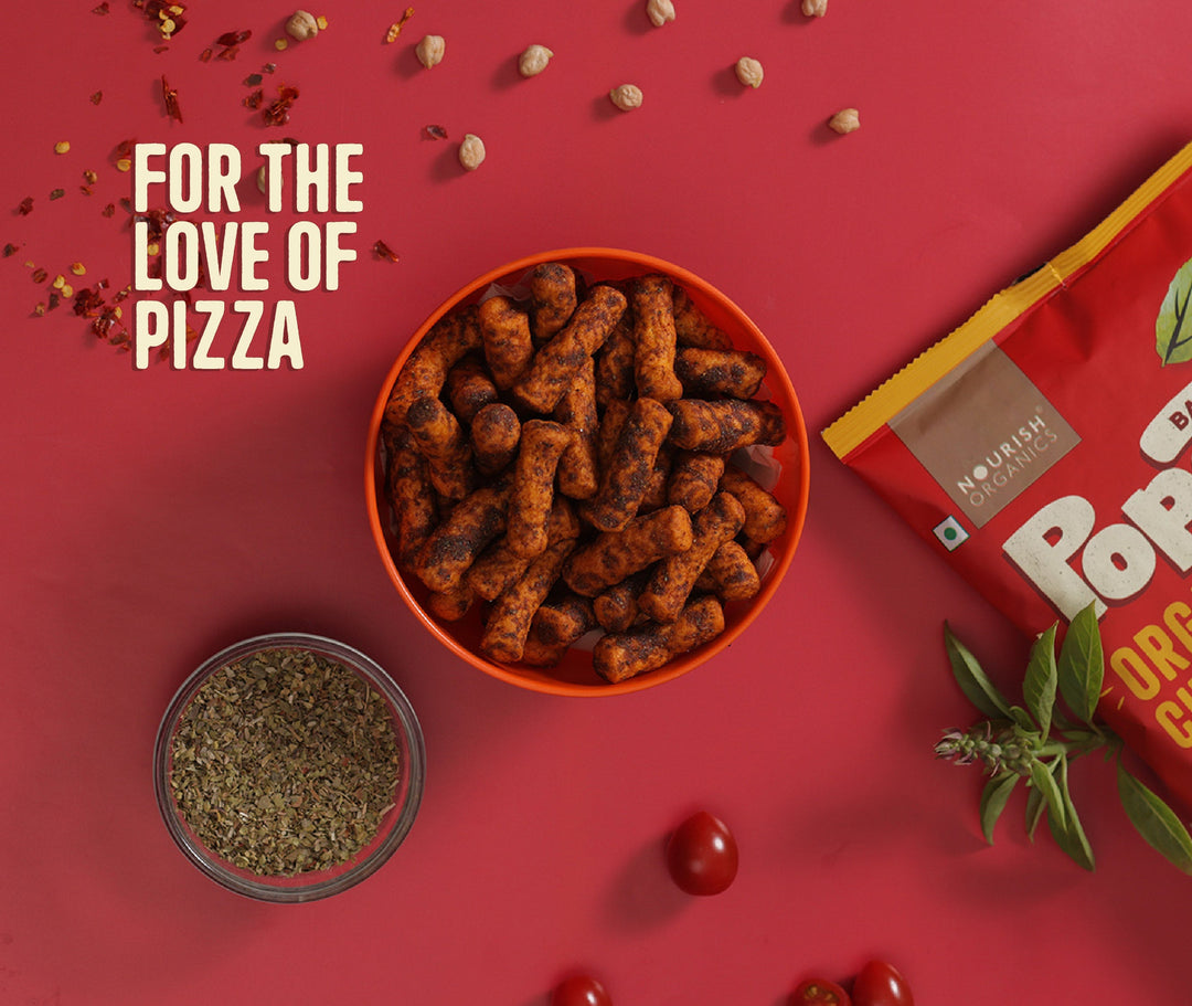 NOURISH ORGANICS NYC Pizza Protein Puffs - Pack of 8, (60G)