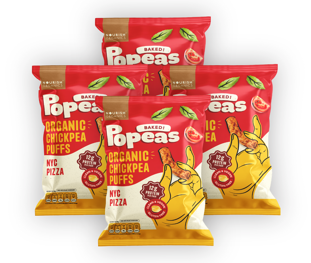 NOURISH ORGANICS NYC Pizza Protein Puffs - Pack of 4 (60G)