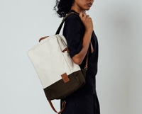 9 to 9 Backpack(Clove,Forest Green,Ivory Clove,Ivory Mustard,Ivory Navy , Ivory Olive,Mustard,Navy)