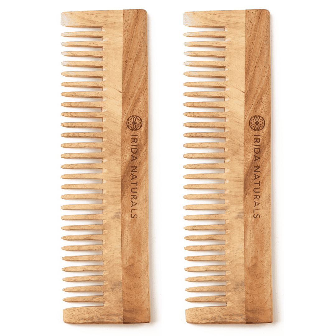 Irida Naturals Neem Wood Combs