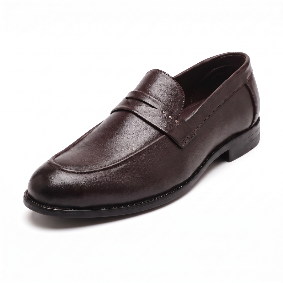 Alpha Brown Penny Loafers