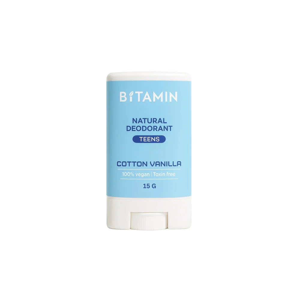 Bitamin Cotton Vanilla Teens Natural Deodorant - 15 g