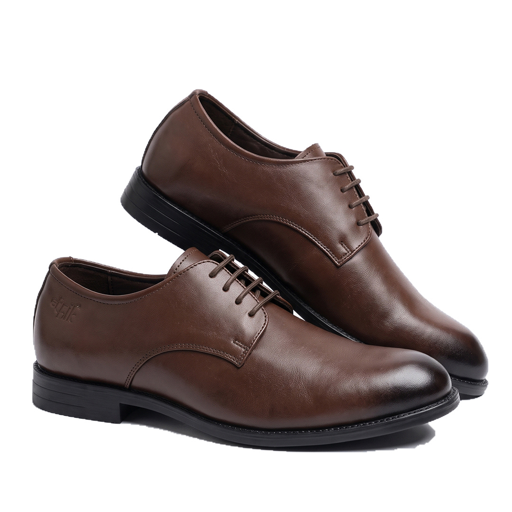 Bread N Butter Brown Derby Formal Shoes