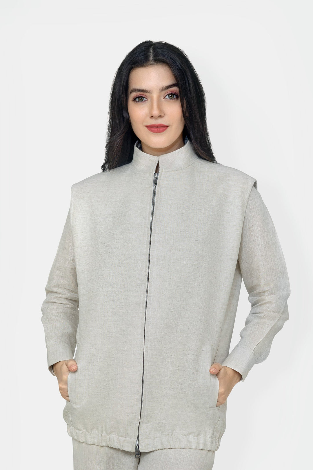 Adam Leaves Nico- Uni-sex  linen vest