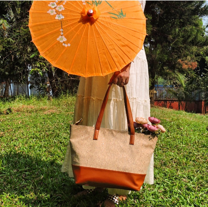 Verde Nisa Cork Tote Bag