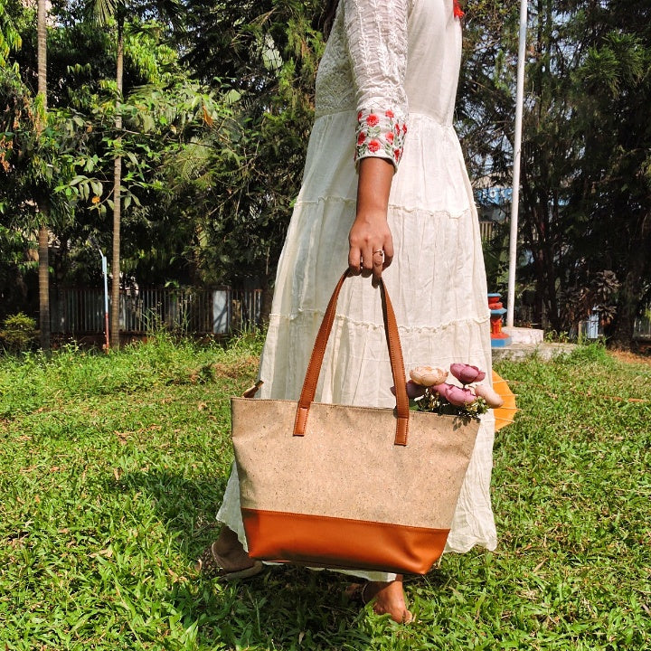 Verde Nisa Cork Tote Bag