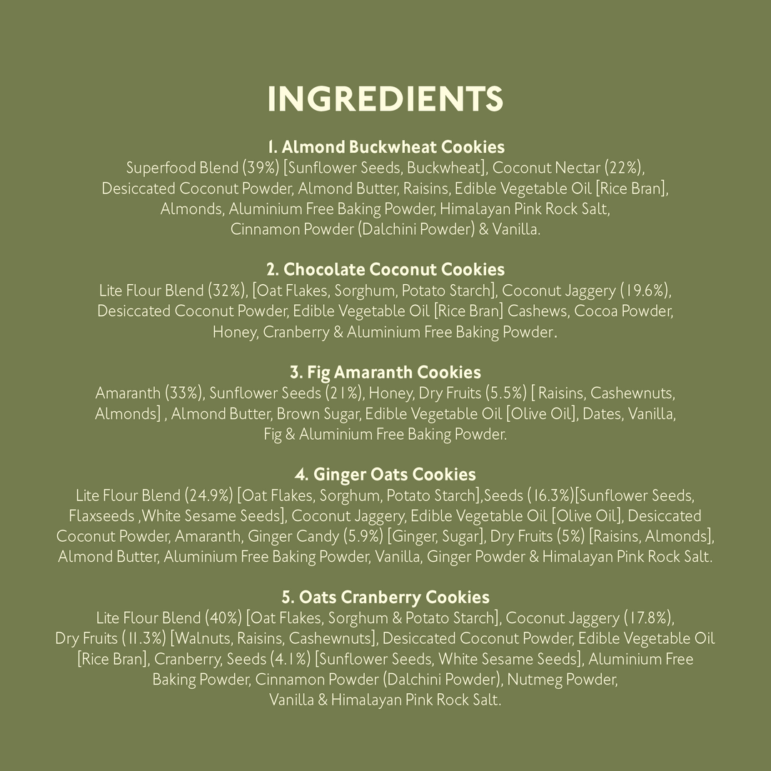 NOURISH ORGANICS Variety Cookies Pack