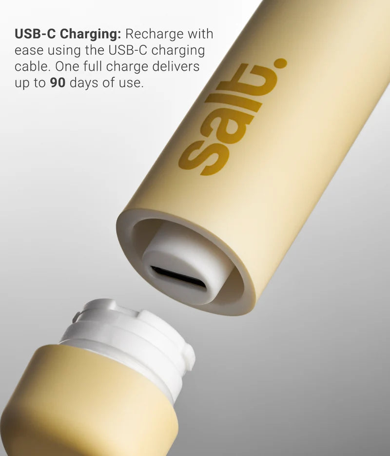 Salt Oral Care Wand Sonic Electric Toothbrush - Oat Yellow